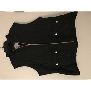 St. John's Bay Women's Quilted Black Vest XXL